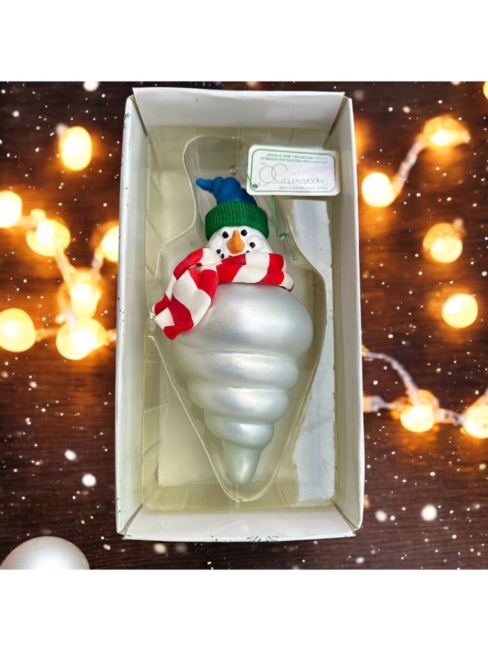 Dept 56 Noel Snowman Christmas Ornament from 1990s